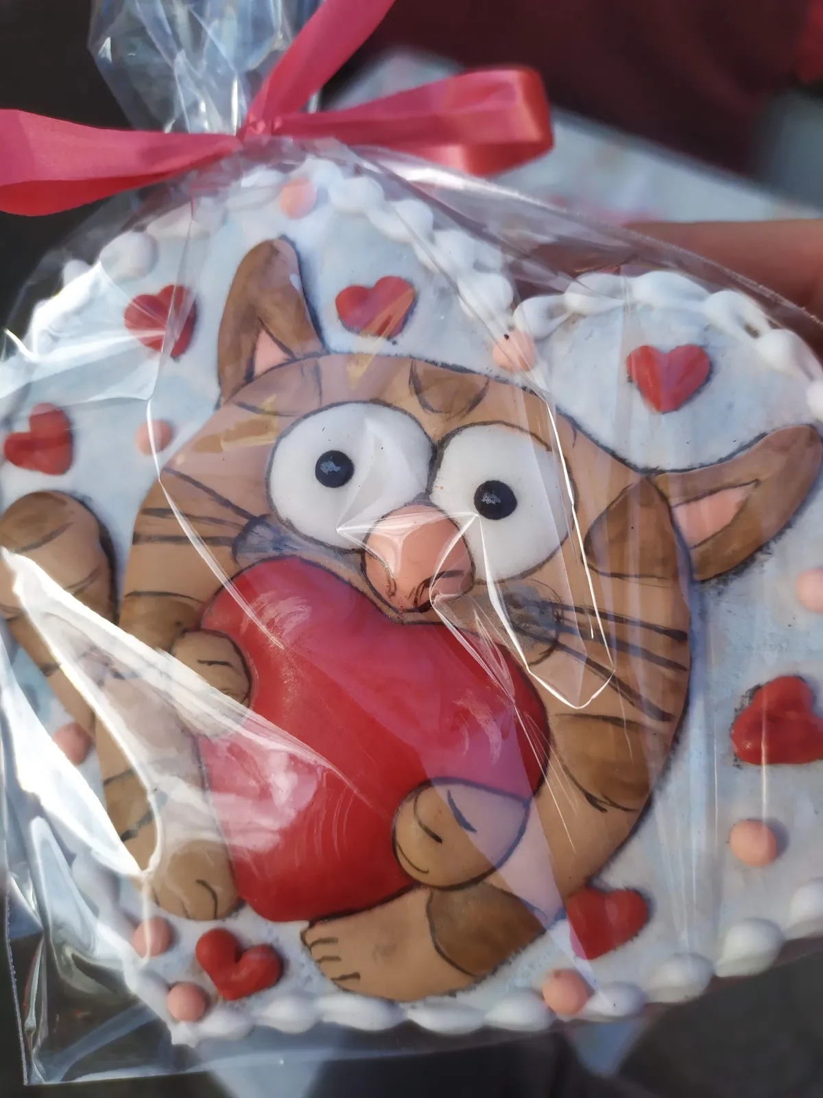 Hand-painted valentine cookie